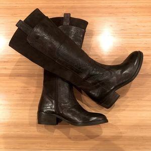 MIA Size 8 Corey Brown Leather And Suede Riding Boot NWOT